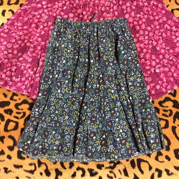 LL Bean 5-tier circle skirt corduroy, SZ. 10, Teal