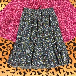 LL Bean 5-tier circle skirt corduroy, SZ. 10, Teal