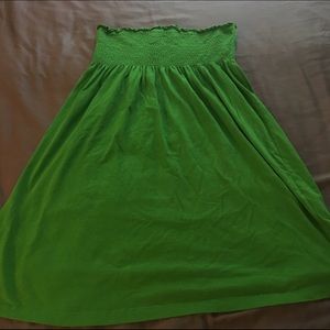 Green Strapless Dress