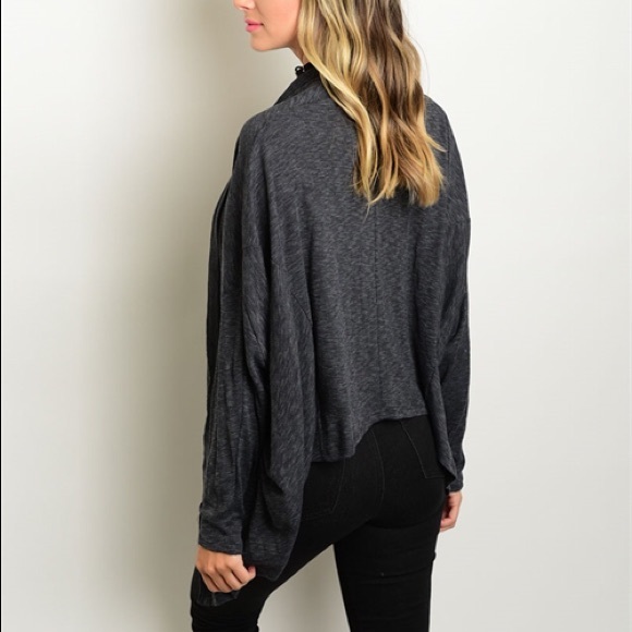 | 'LIAH' CHARCOAL CARDIGAN | - Picture 2 of 3