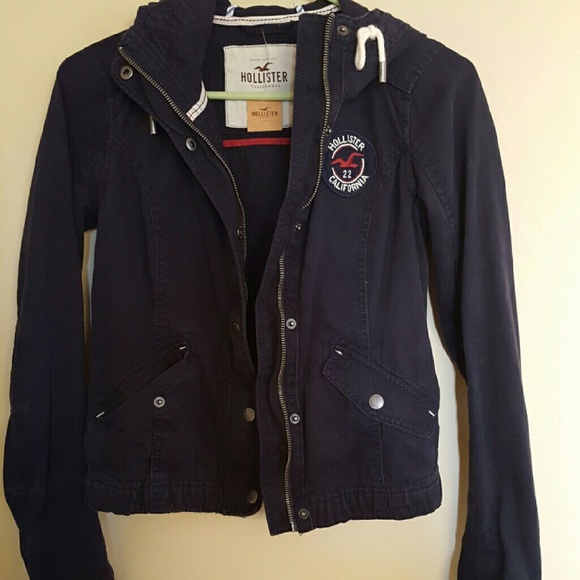 Hollister navy jacket