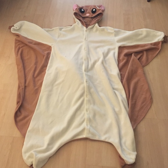 Flying squirrel onesie