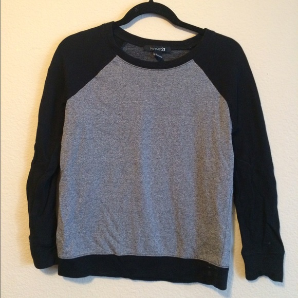 Gray and Black Crewneck