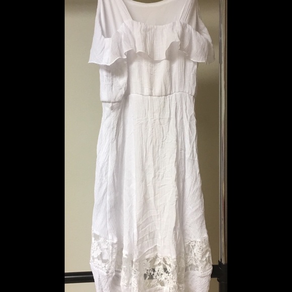 White Lace Summer Dress - Picture 2 of 4