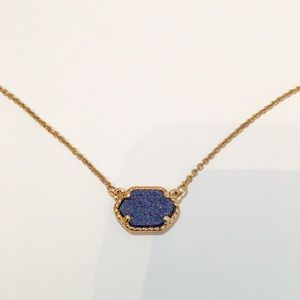 Sparkling Blue Gold Elisa Collar Necklace
