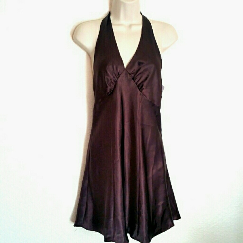 Satin Fredrick's Halter Nightie - NWT