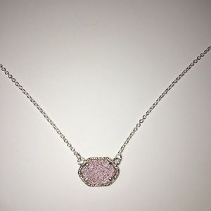 Pink and Silver Elisa Collar Necklace