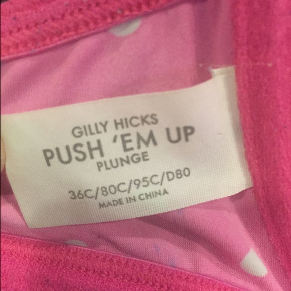 Pink polkadot push-up plunge bra!👙 - Picture 3 of 4