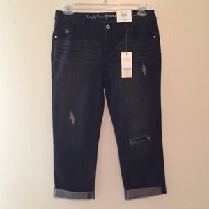 🎉Final Price Drop🎉Simply Vera Boyfriend Capri 6