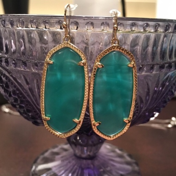 Kendra Scott green earrings