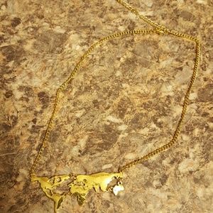 Map necklace