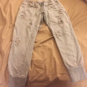 Ripped Capri Sweats