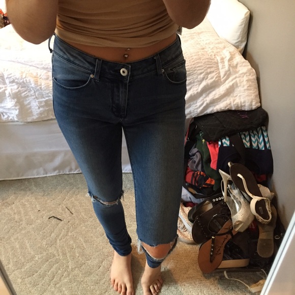 H&M Ripped Knee Jeans