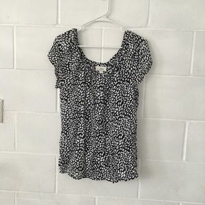 Loft Ann Taylor Top Sheer Size M
