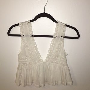 NWT white lace tank
