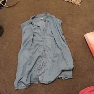 Light wash denim dress