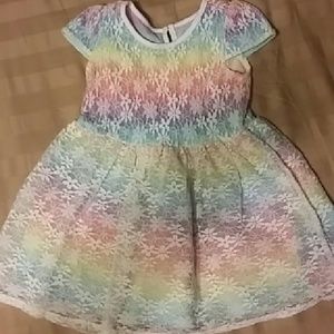 2T Rainbow colored dress