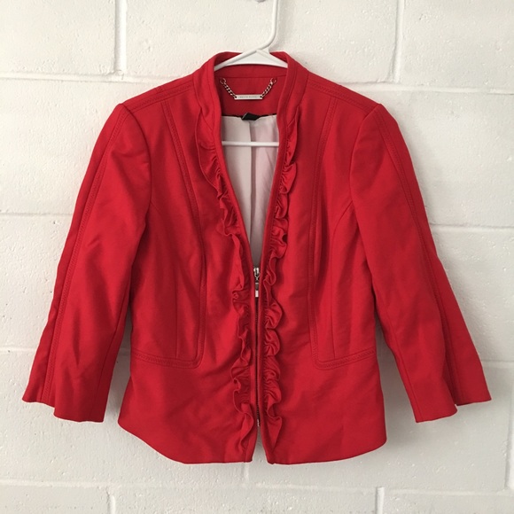 White House black Market Zip-Up Blazer size 4