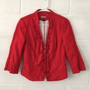 White House black Market Zip-Up Blazer size 4