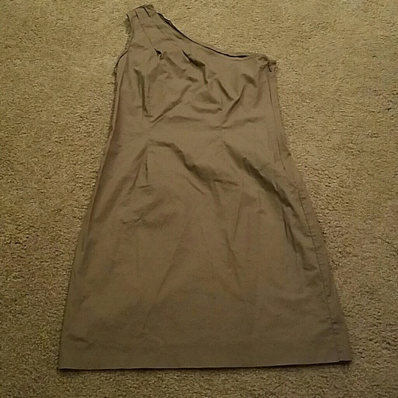 Brown one shoulder Gap dress size 2