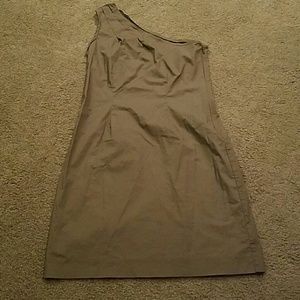Brown one shoulder Gap dress size 2