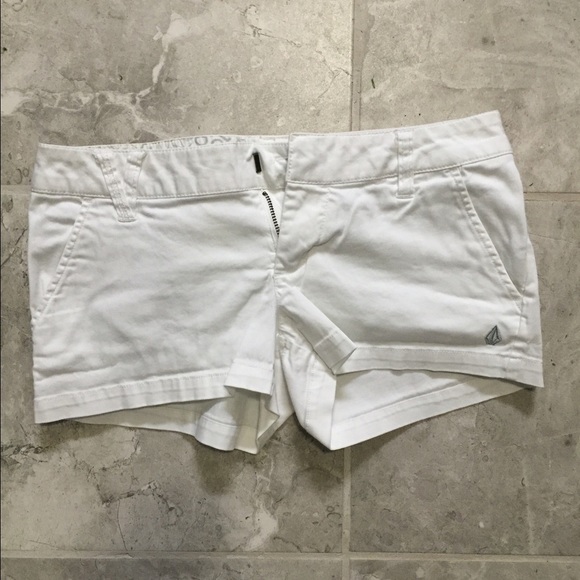 White Volcom Shorts