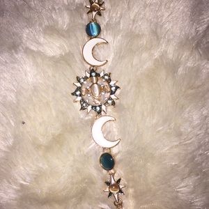 Sun Star opal pendant bracelet