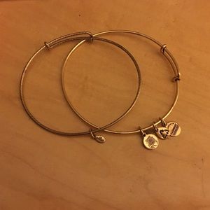 Alex and Ani Gold Bangles