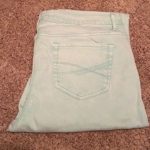 Aero mint skinny jeans