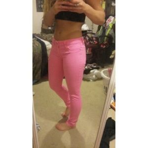 Hot pink Abercrombie and finch jeans