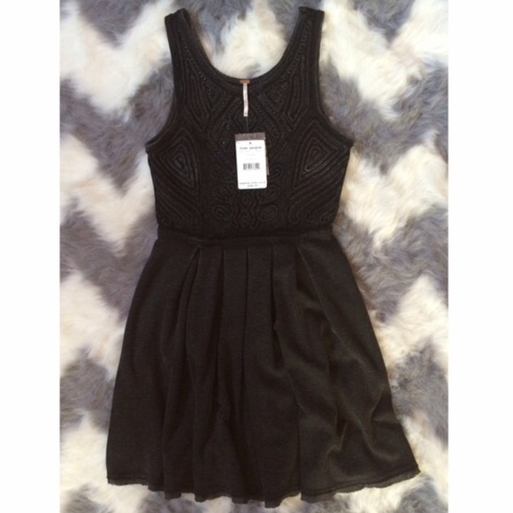 Free People Beaded Skater Dress