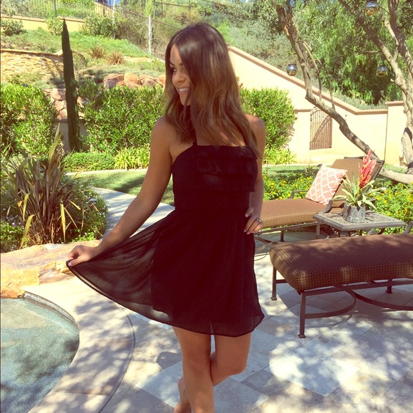 Black Cross-Back Dress