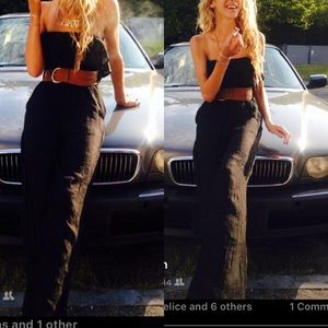 🐰 Strapless Black Romper💓