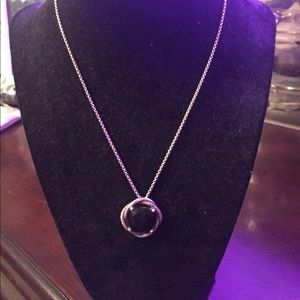 David Yurman Infinity Black Onyx Necklace
