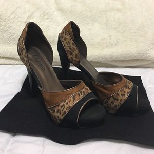 Leopard print heels
