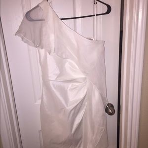SALE! Off white one shoulder dress size 8