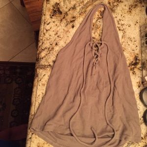 Lace up halter neck crop top !