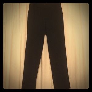 Black wide waist black slacks! Sz 4P!