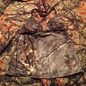 Camo swim top