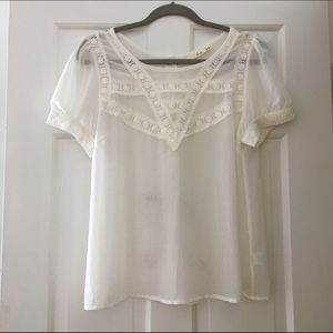 Lush Tops - Nordstroms Lush White Blouse Lush Tops - Nordstroms Lush White Blouse