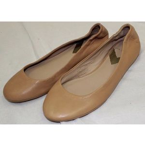 Via Spiga Flats 6 Beige Nude Leather Shoes NEW