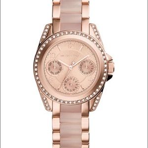 MK Chronograph Blush & Rose Gold Tone Watch