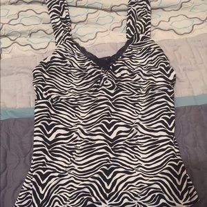 SALE! Zebra top from White House Black Market.