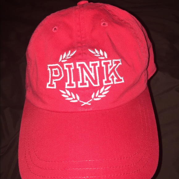 PINK red dad cap / baseball cap