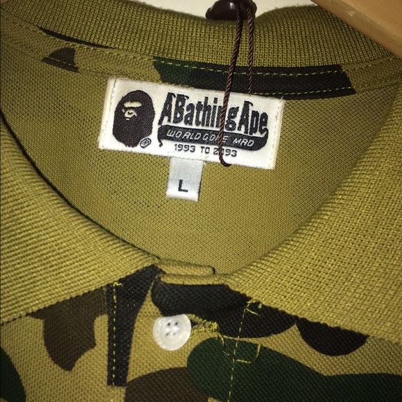 Bathing Ape CAMO polo