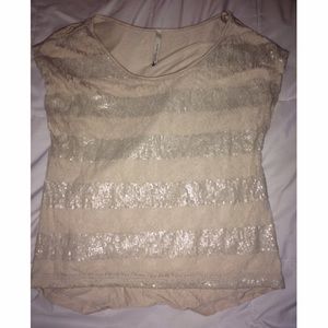 Flower striped shirt