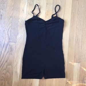 Black unitard romper
