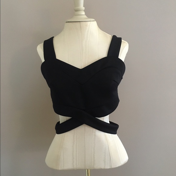 Black crop top