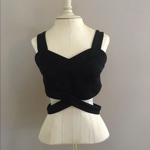 Black crop top
