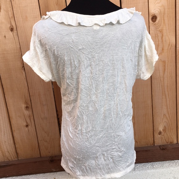 Mystery Bundle \\ Cream Crinkled Look Top - Picture 3 of 4